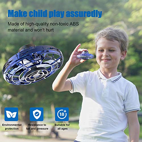 Hand Controlled Mini Drone with 360 Rotating LED Lights