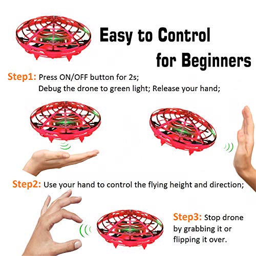 Hand-controlled WALLE flying drone ball for kids