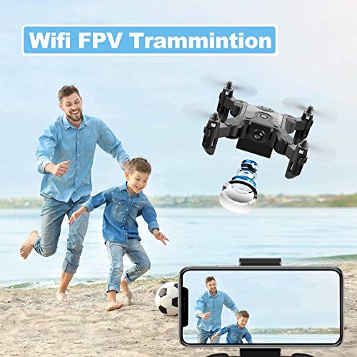 Foldable 720p FPV Mini Drone - 3 Batteries