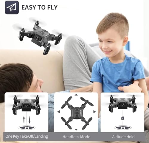 Foldable 720p FPV Mini Drone - 3 Batteries