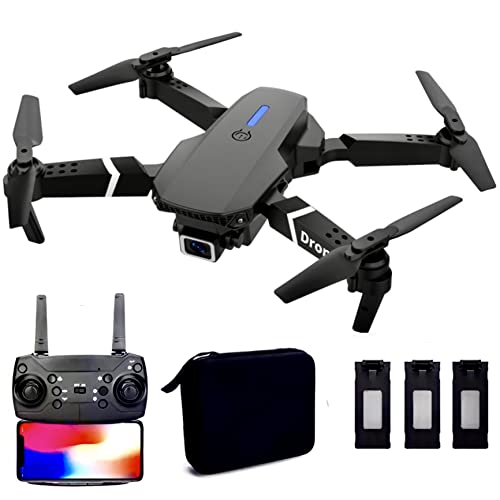Dual 1080P HD Foldable Drone with 3 Batteries