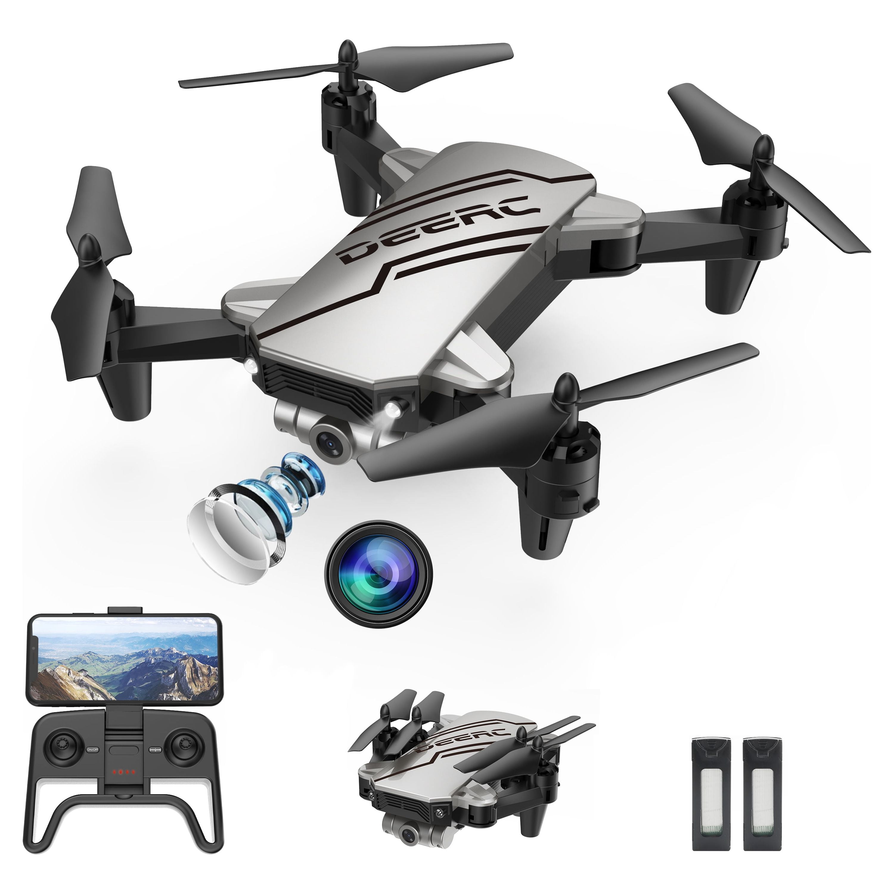 DEERC D20 Foldable Mini Drone with Camera