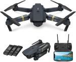 4K HD Folding Drone with Adjustable Camera & 3 Batteries