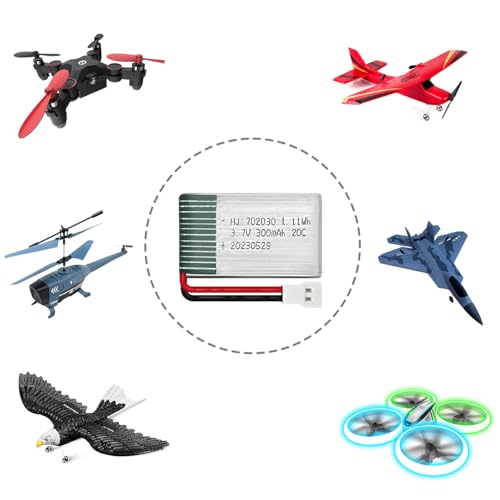 HAWK'S WORK 300 mAh Rechargeable Lipo Battery Set