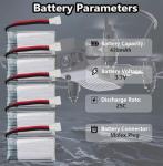 RoaringTop 1S 420mAh 25C LiPo Battery & Charger