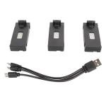 3-Pack Rechargeable Quadcopter Batteries with Cable