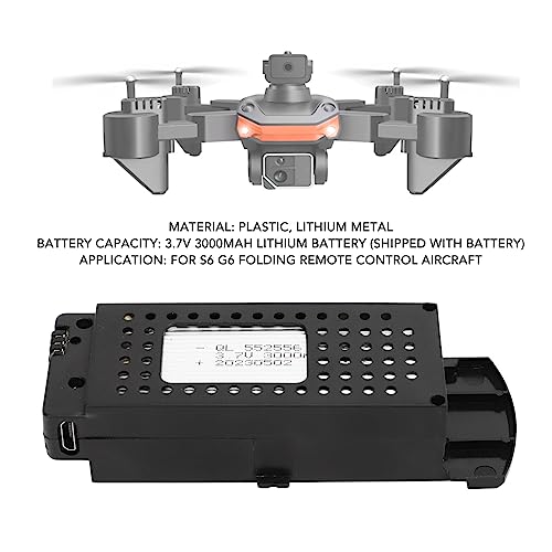 3.7V 3000mAh Drone Battery with 3-in-1 Cable