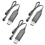 3-Pack USB Charger Cable for Drone LiPo Batteries