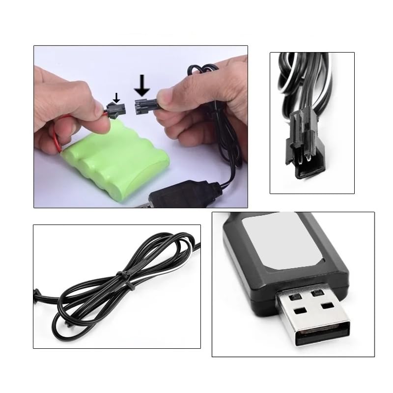 DollaTek 4-Peat USB Charger Cable for Drones