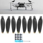8-Pack Lightweight Black and Gold Drone Propellers