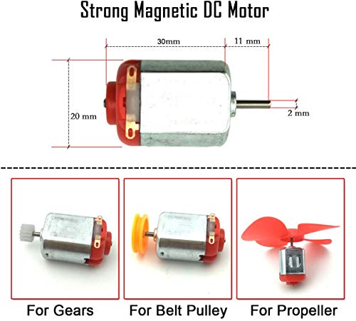 RUNCCI-YUN 40PC 20000RPM Mini DC Motor Kit