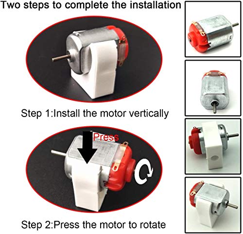 RUNCCI-YUN 40PC 20000RPM Mini DC Motor Kit