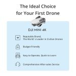 DJI Mini 4K Drone: High-Quality Camera, Lightweight, Long Flight
