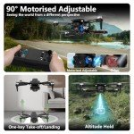Toladrone TD12PRO 4K Camera Mini Drone for Beginners