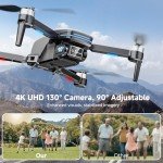 4K Camera Drone, Mini Foldable Quadcopter