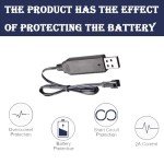 4-Pack USB Charger Cable for RC Drone Batteries