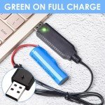 3-Pack 3.7V USB Charging Cables for Drones