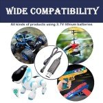 4-Pack USB Charger Cable for RC Drone Batteries
