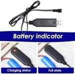 4-Pack USB Charger Cables for Drones and RC Toys