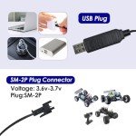 4-Pack USB Charger Cables for Drones and RC Toys