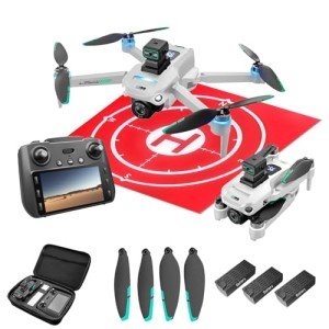 4K GPS Drone with 3 Batteries and Screen