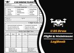 Drone Flight & Maintenance Logbook for Recording Data