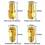 Boobrie SMA to RP-SMA Adapter Kit - 4 Pack