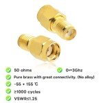 SMA to RP-SMA Connector Adapter 2-Pack
