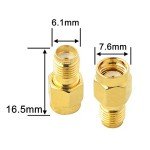 SMA to RP-SMA Connector Adapter 2-Pack