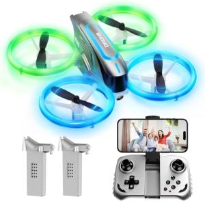 Mini Drone with Camera, LED Lights & 3D Flips