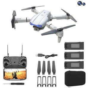 E99 Pro GPS Dual Camera Foldable Drone with Batteries