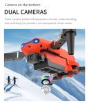 E99 Pro GPS Dual Camera Foldable Drone with Batteries