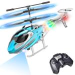 TERRAMUS Kids Remote Control Helicopter with LED Light
