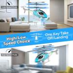 TERRAMUS Kids Remote Control Helicopter with LED Light