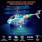 TERRAMUS Kids Remote Control Helicopter with LED Light
