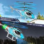 TERRAMUS Kids Remote Control Helicopter with LED Light