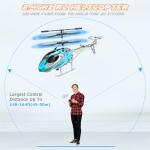 TERRAMUS Kids Remote Control Helicopter with LED Light