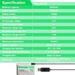 4-Pack 3000mAh LiPo Batteries with USB Charger