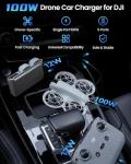 100W Drone Car Charger for DJI Drones