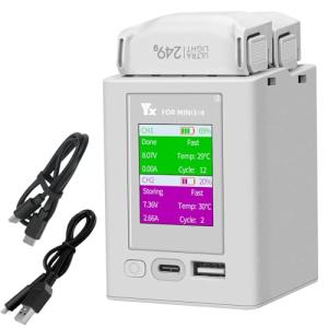 LYONGTECH Dual LCD Charger for DJI Mini 3 & 4
