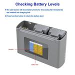 WANGCL USB Display Battery Charger for DJI Drones