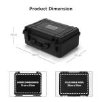 GiantexUK Waterproof Hard Case for Drones and Electronics