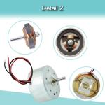 5 Pcs RF-300 DC Motors for DIY Projects