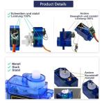 SG90 Metal Gear Servo Motor Set - 4PCS