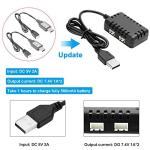 Crazepony 2-in-1 USB Charger for LiPo FPV Drones