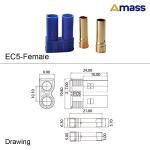 10 Pairs EC5 Banana Plug Connectors for RC Drones