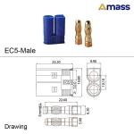 10 Pairs EC5 Banana Plug Connectors for RC Drones