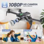 DEERC D70 Mini Drone: HD Camera, Foldable, Headless Mode