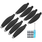 Lightweight Black and Silver Drone Propellers - 8 Pcs