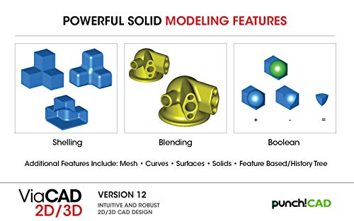 ViaCAD 2D/3D v12 Software- Windows PC